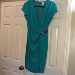 Teal Large Rayon Cache Dress